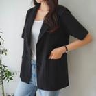 Short-sleeve Stripe Jacket