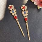 Traditional Chinese Beaded Floral Hair Pin / Set