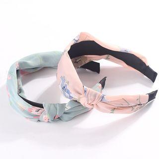 Floral Bow-accent Hair Band