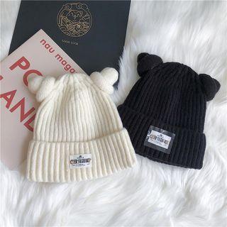 Patched Knit Beanie