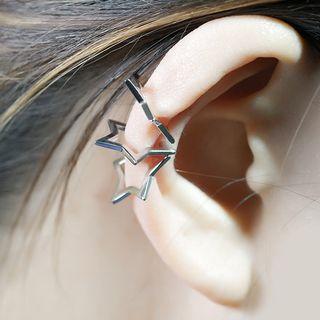 Star Ear Cuff 1 Pc - Silver - One Size