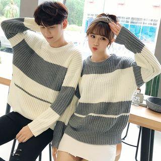 Couple Matching Two Tone Sweater