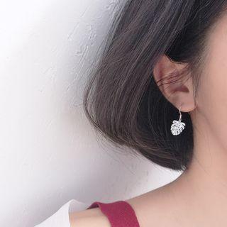 Sterling Silver Leaf Drop Earring