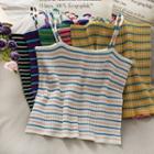 Striped Knit Camisole Top In 6 Colors