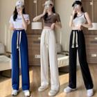 Straight Leg Drawstring Pants (various Designs)