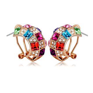Gorgeous Multi Colors Austrian Element Crystals Earring