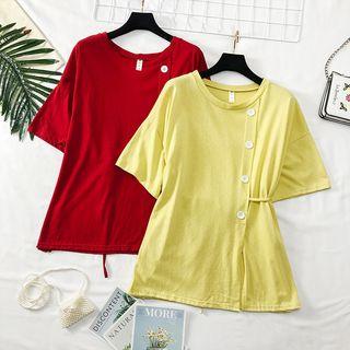 Tie-side Loose-fit T-shirt