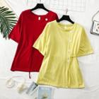 Tie-side Loose-fit T-shirt