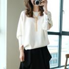 Plain Panel Sweater