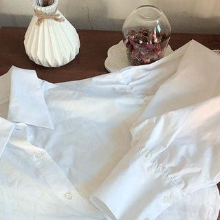 Puff-sleeve Shirt (2 Designs)