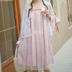 Floral Hanfu Light Jacket / Patterned Overall Dress