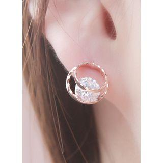Rhinestone Layered Earrings