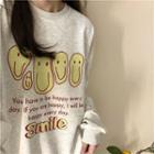 Smiley Face Lettering Sweatshirt (various Designs)