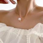 Faux Pearl Necklace Type A - Pearl - White - One Size