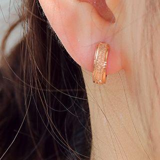 Stainless Steel Hoop Earring 585 - 1 Pair - Earring - One Size