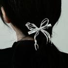 Bow Alloy Hair Clip 2195a - Silver - One Size