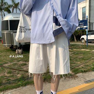 Frayed Wide Leg Shorts