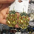 Crystal Pineapple Hook Earrings