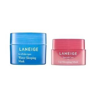 Laneige - Sleeping Care Kit: Water Sleeping Mask 15ml + Lip Sleeping Mask 3g 2pcs