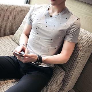 Short-sleeve Painted T-shirt