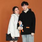 Couple Matching Mock Two-piece Faux-shearling Hoodie