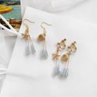 Alloy Shell & Starfish Faux Crystal Fringed Earring