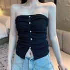 Strapless Shirred Top