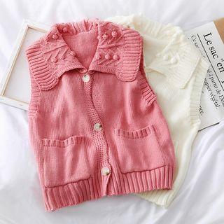Fold-over Knit Vest