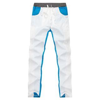 Color Block Slim-fit Pants