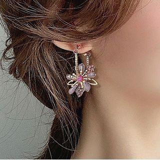 Floral Drop Ear Stud