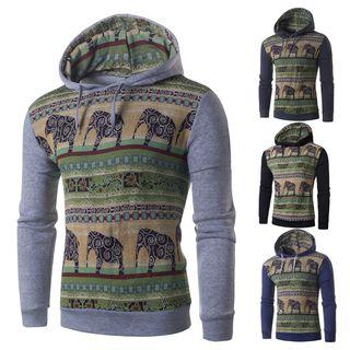 Elephant Print Hoodie