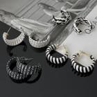 Print Alloy Hoop Earring (various Designs)