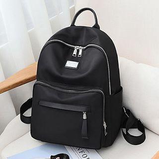Nylon Fashion Backpack Black - One Size