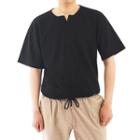 Plus Size Slit-neckline T-shirt