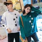 Couple Matching Star Print Pullover