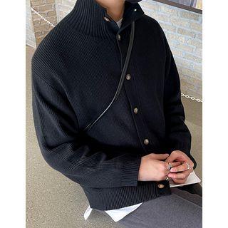 High-neck Knit Cardigan