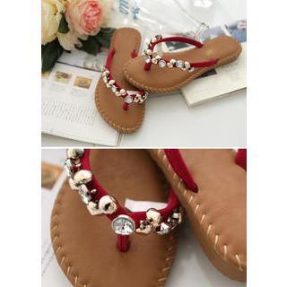 Rhinestone Flip Flops
