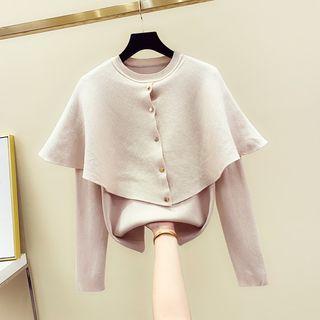 Plain Cape Sweater