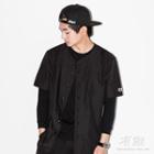 Number Print Short-sleeve Shirt