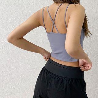Cross-back Sports Camisole Top
