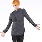 Mock-neck T-shirt