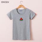 Short-sleeve Watermelon Print T-shirt