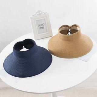 Foldable Straw Visor Hat