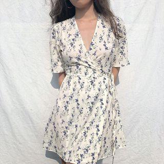 Lavender Short Sleeve Dress