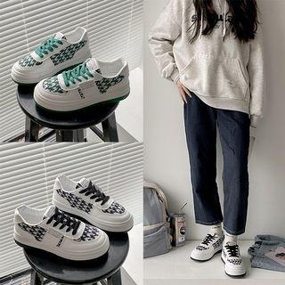 Houndsototh Panel Platform Lace Up Sneakers