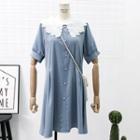 Loose-fit Chiffon Shirtdress