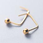925 Sterling Silver Ball End Earring