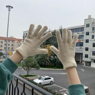 Plain Knitted Gloves