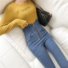 High-waist Cropped Jeggings