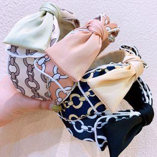 Chain Print Bow Headband
